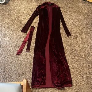 Dolls Kill Hera Collection Red Velvet Coat